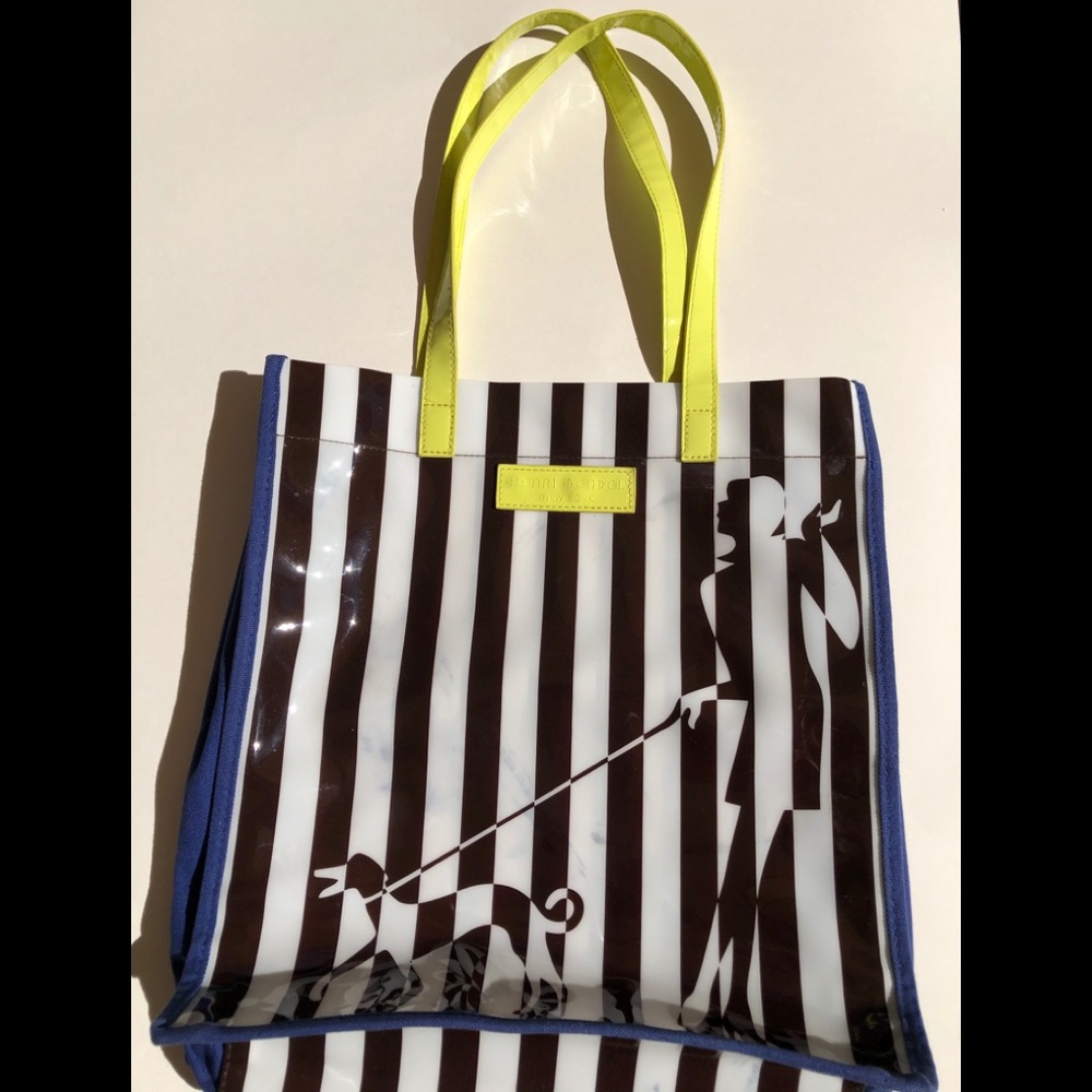 🐕‍🦺 HENRI BENDEL NY striped shopping 🛍 tote bag